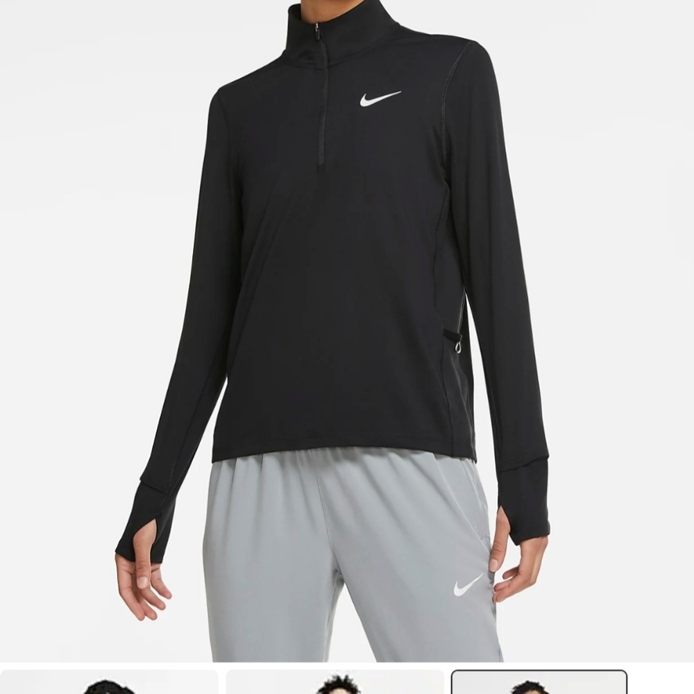 Nike Element 1/2 zip running top (workout clothes, recycled material)